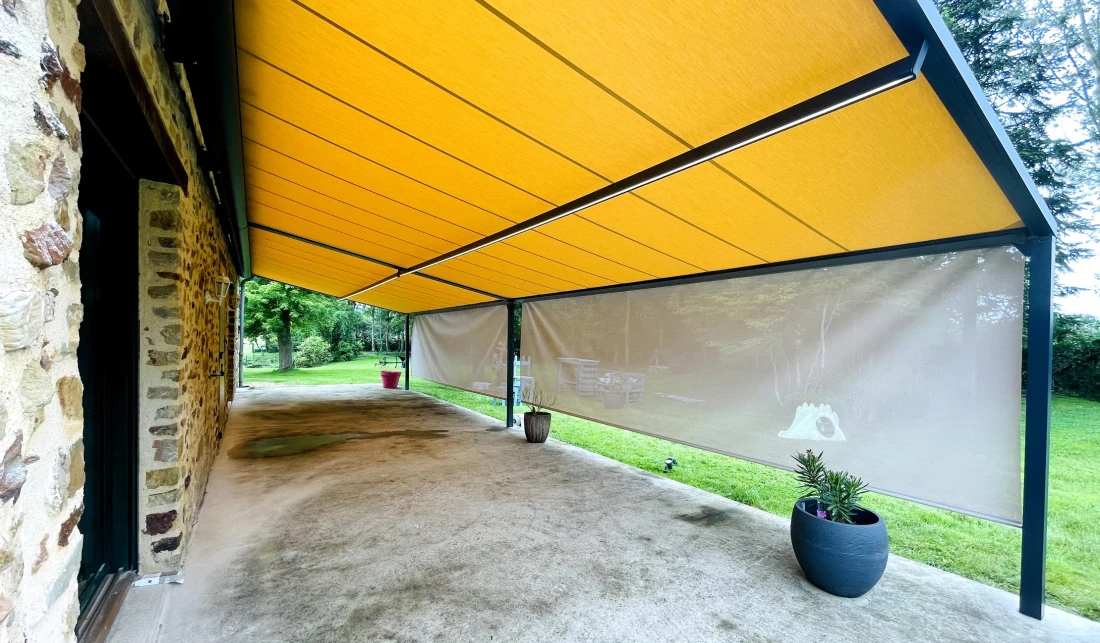 pergola &agrave; toile