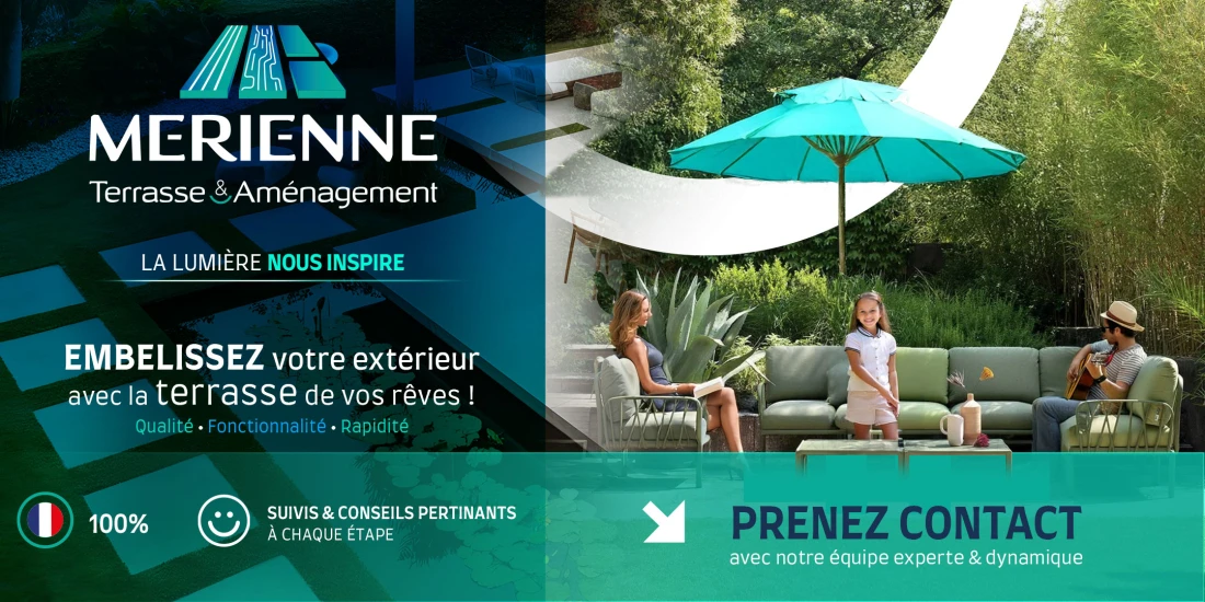 Contactez-nous pour la pose et l'am&eacute;nagement de votre terrasse